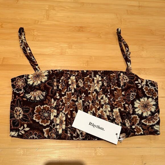 RYTHYM CANTABRIA FLORAL CROP TOP NWT - Picture 4 of 10
